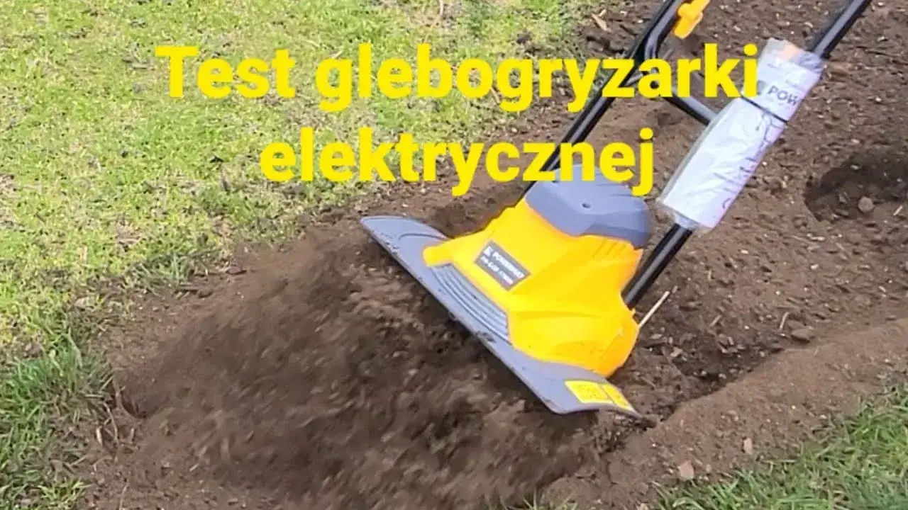 Glebogryzarka elektryczna w akcji mały ogród